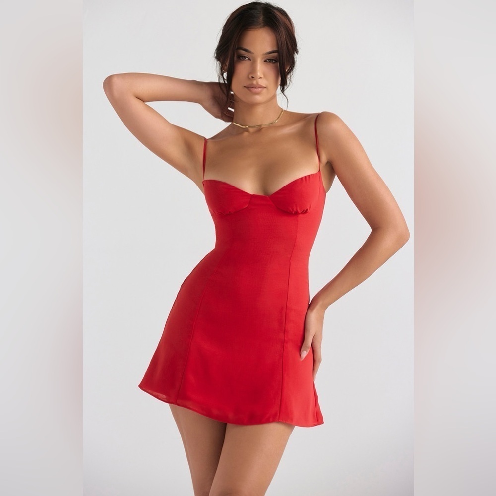 House Of CB 'Christiana' Red Mini Dress